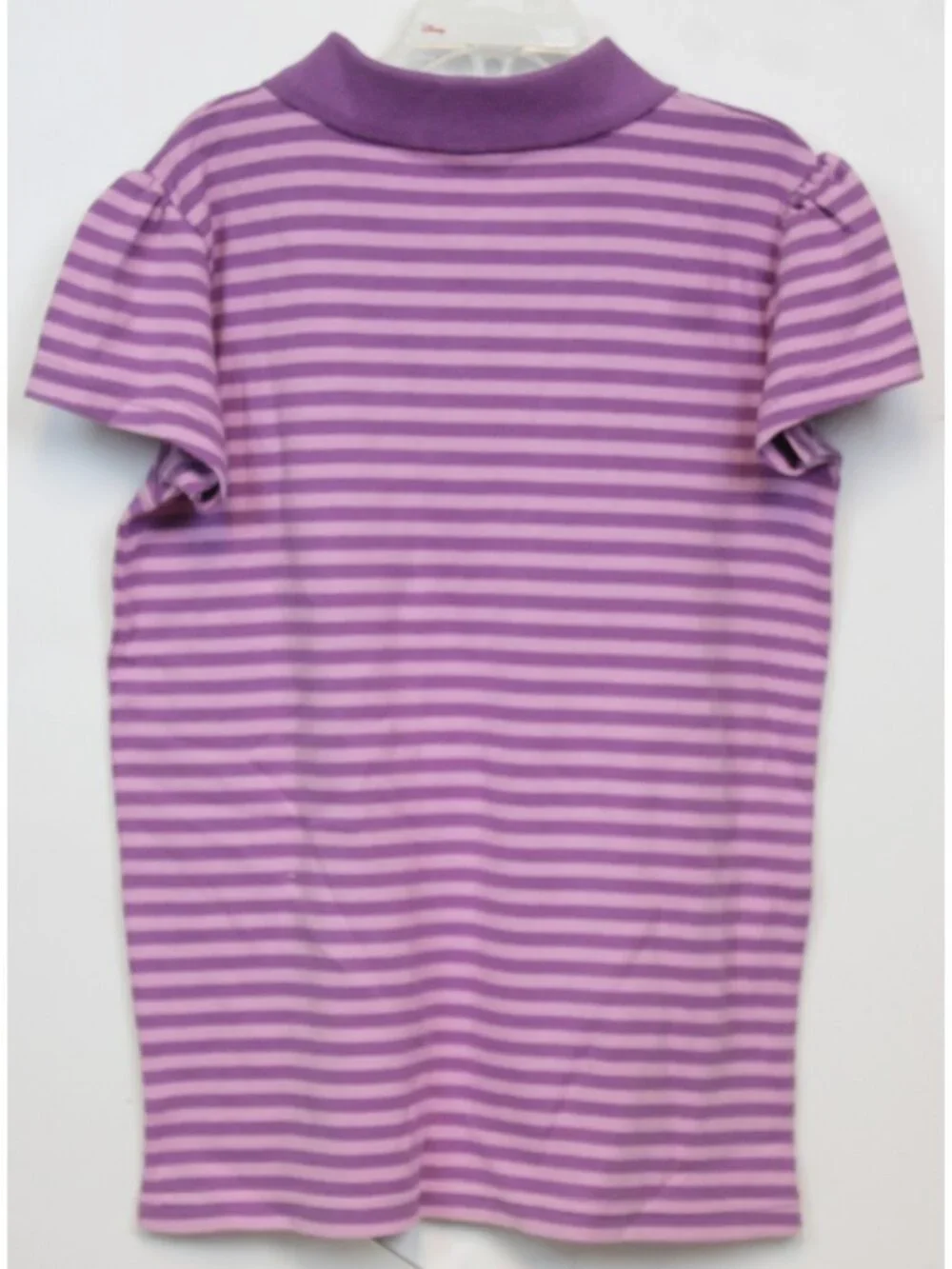 2007 Gymboree Pretty Preppy Striped Purple Polo Shirt sz 12 Embroidered Grapes